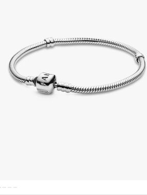 Pandora Silver Snake Chain Charm Bracelet